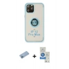 MARSİLYAN™- iPhone 12 Pro Max Kılıf Yörünge Çizgi - Şeffaf Royal Nano Ekran Koruyucu + Shine Kamera Lens Koruma Cam - MI