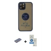 MARSİLYAN™- iPhone 12 Pro Max Kılıf Yörünge Çizgi - Şeffaf Royal Nano Ekran Koruyucu + Renkli Kamera Lens Koruma Cam - PE