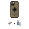 MARSİLYAN™- iPhone 12 Pro Max Kılıf Yörünge Çizgi - Şeffaf Royal Nano Ekran Koruyucu + Shine Kamera Lens Koruma Cam - SABE