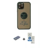 MARSİLYAN™- iPhone 12 Pro Max Kılıf Yörünge Çizgi - Şeffaf Royal Nano Ekran Koruyucu + Renkli Kamera Lens Koruma Cam - YL