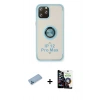 MARSİLYAN™- iPhone 12 Pro Max Kılıf Yörünge Çizgi - Şeffaf Temperli Cam Ekran Koruyucu + Shine Kamera Lens Koruma Cam - MI
