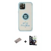 MARSİLYAN™- iPhone 12 Pro Max Kılıf Yörünge Çizgi - Şeffaf Temperli Cam Ekran Koruyucu + Shine Kamera Lens Koruma Cam - SABE