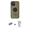 MARSİLYAN™- iPhone 12 Pro Max Kılıf Yörünge Çizgi - Şeffaf Uv Polymer Nano Ekran Koruyucu + Renkli Kamera Lens Koruma Cam - PE