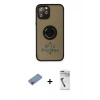 MARSİLYAN™- iPhone 12 Pro Max Kılıf Yörünge Çizgi - Şeffaf Uv Polymer Nano Ekran Koruyucu + Shine Kamera Lens Koruma Cam - PE