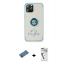 MARSİLYAN™- iPhone 12 Pro Max Kılıf Yörünge Çizgi - Şeffaf Uv Polymer Nano Ekran Koruyucu + Shine Kamera Lens Koruma Cam - GD