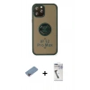 MARSİLYAN™- iPhone 12 Pro Max Kılıf Yörünge Çizgi - Şeffaf Uv Polymer Nano Ekran Koruyucu + Shine Kamera Lens Koruma Cam - PE