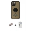 MARSİLYAN™- iPhone 12 Pro Max Kılıf Yörünge Çizgi - Şeffaf Uv Polymer Nano Ekran Koruyucu + Shine Kamera Lens Koruma Cam - SABE