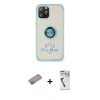 MARSİLYAN™- iPhone 12 Pro Max Kılıf Yörünge Çizgi - Şeffaf Uv Polymer Nano Ekran Koruyucu + Shine Kamera Lens Koruma Cam - SABE
