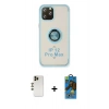 MARSİLYAN™- iPhone 12 Pro Max Kılıf Yörünge Çizgi - Siyah 18D Cam Ekran Koruyucu + Shine Kamera Lens - GD