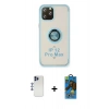 MARSİLYAN™- iPhone 12 Pro Max Kılıf Yörünge Çizgi - Siyah 18D Cam Ekran Koruyucu + Shine Kamera Lens - LT