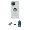 MARSİLYAN™- iPhone 12 Pro Max Kılıf Yörünge Çizgi - Siyah 18D Cam Ekran Koruyucu + Shine Kamera Lens Koruma Cam - SH