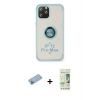 MARSİLYAN™- iPhone 12 Pro Max Kılıf Yörünge Çizgi - Siyah 20D Premium Cam Ekran Koruyucu + Shine Kamera Lens Koruma Cam - MI