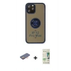 MARSİLYAN™- iPhone 12 Pro Max Kılıf Yörünge Çizgi - Siyah 20D Premium Cam Ekran Koruyucu + Renkli Kamera Lens Koruma Cam - TU