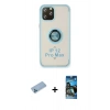 MARSİLYAN™- iPhone 12 Pro Max Kılıf Yörünge Çizgi - Siyah 34D Izgaralı Cam + Shine Kamera Lens Koruma Cam - MI