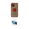 MARSİLYAN™- iPhone 12 Pro Max Kılıf Yörünge Çizgi - Siyah 3D Antistatik Cam Ekran Koruyucu
