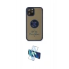 MARSİLYAN™- iPhone 12 Pro Max Kılıf Yörünge Çizgi - Siyah 3D Antistatik Cam Ekran Koruyucu