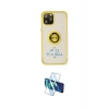 MARSİLYAN™- iPhone 12 Pro Max Kılıf Yörünge Çizgi - Siyah 3D Antistatik Cam Ekran Koruyucu