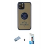 MARSİLYAN™- iPhone 12 Pro Max Kılıf Yörünge Çizgi - Siyah 5D Eko Cam Ekran Koruyucu + Shine Kamera Lens Koruma Cam - MI