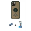 MARSİLYAN™- iPhone 12 Pro Max Kılıf Yörünge Çizgi - Siyah 5D Eko Cam Ekran Koruyucu + Shine Kamera Lens Koruma Cam - GD