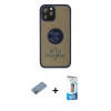 MARSİLYAN™- iPhone 12 Pro Max Kılıf Yörünge Çizgi - Siyah 5D Eko Cam Ekran Koruyucu + Shine Kamera Lens Koruma Cam - PE
