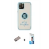 MARSİLYAN™- iPhone 12 Pro Max Kılıf Yörünge Çizgi - Siyah 5D Eko Cam Ekran Koruyucu + Shine Kamera Lens Koruma Cam - SABE