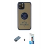 MARSİLYAN™- iPhone 12 Pro Max Kılıf Yörünge Çizgi - Siyah 5D Eko Cam Ekran Koruyucu + Siyah Shine Kamera Lens Koruma Cam