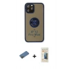 MARSİLYAN™- iPhone 12 Pro Max Kılıf Yörünge Çizgi - Siyah 6D Mat Seramik Hayalet Nano Ekran Koruyucu + Shine Kamera Lens Koruma Cam - GD