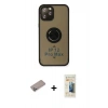MARSİLYAN™- iPhone 12 Pro Max Kılıf Yörünge Çizgi - Siyah 6D Mat Seramik Hayalet Nano Ekran Koruyucu + Shine Kamera Lens Koruma Cam - SABE