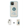 MARSİLYAN™- iPhone 12 Pro Max Kılıf Yörünge Çizgi - Siyah 6D Mat Seramik Hayalet Nano Ekran Koruyucu + Shine Kamera Lens - GD