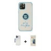 MARSİLYAN™- iPhone 12 Pro Max Kılıf Yörünge Çizgi - Siyah 6D Mat Seramik Hayalet Nano Ekran Koruyucu + Shine Kamera Lens - LT