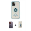 MARSİLYAN™- iPhone 12 Pro Max Kılıf Yörünge Çizgi - Siyah 6D Mat Seramik Hayalet Nano Ekran Koruyucu + Neon Fosforlu Kamera Lens - TU