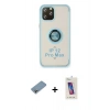 MARSİLYAN™- iPhone 12 Pro Max Kılıf Yörünge Çizgi - Siyah Joko 5D Cam + Shine Kamera Lens Koruma Cam - GI