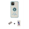 MARSİLYAN™- iPhone 12 Pro Max Kılıf Yörünge Çizgi - Siyah Joko 5D Cam + Shine Kamera Lens Koruma Cam - SABE