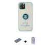 MARSİLYAN™- iPhone 12 Pro Max Kılıf Yörünge Çizgi - Siyah Joko Magic 5D Cam + Renkli Kamera Lens Koruma Cam - PE