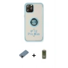 MARSİLYAN™- iPhone 12 Pro Max Kılıf Yörünge Çizgi - Siyah Joko Magic 5D Hayalet Cam + Shine Kamera Lens Koruma Cam - SH