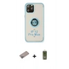 MARSİLYAN™- iPhone 12 Pro Max Kılıf Yörünge Çizgi - Siyah Joko Magic 5D Hayalet Cam + Sierra Blue Shine Kamera Lens Koruma Cam