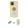 MARSİLYAN™- iPhone 12 Pro Max Kılıf Yörünge Çizgi - Siyah Mat Seramik Nano Ekran Koruyucu + Shine Kamera Lens Koruma Cam - GS