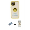 MARSİLYAN™- iPhone 12 Pro Max Kılıf Yörünge Çizgi - Siyah Mat Seramik Nano Ekran Koruyucu + Shine Kamera Lens Koruma Cam - PE