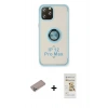 MARSİLYAN™- iPhone 12 Pro Max Kılıf Yörünge Çizgi - Siyah Mat Seramik Nano Ekran Koruyucu + Shine Kamera Lens Koruma Cam - SABE
