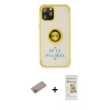 MARSİLYAN™- iPhone 12 Pro Max Kılıf Yörünge Çizgi - Siyah Mat Seramik Nano Ekran Koruyucu + Shine Kamera Lens Koruma Cam - SABE