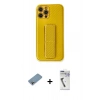 MARSİLYAN™- iPhone 12 Pro Max Kılıf Yörünge Yansıma - Şeffaf Uv Polymer Nano Ekran Koruyucu + Shine Kamera Lens Koruma Cam - GI