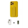 MARSİLYAN™- iPhone 12 Pro Max Kılıf Yörünge Yansıma - Siyah Joko Magic 5D Hayalet Cam + Shine Kamera Lens - GD