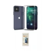 MARSİLYAN™- iPhone 12 Pro Max Kılıf Zirve Doku - Siyah 6D Mat Seramik Hayalet Nano Ekran Koruyucu