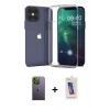 MARSİLYAN™- iPhone 12 Pro Max Kılıf Zirve Doku - Siyah Joko 5D Cam + Neon Fosforlu Kamera Lens - YL