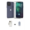 MARSİLYAN™- iPhone 12 Pro Max Kılıf Zirve Doku - Siyah Joko Magic 5D Cam + Shine Kamera Lens - GD
