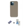 MARSİLYAN™- iPhone 12 Pro Max Kılıf Zirve Modern Özel Seri - Şeffaf Royal Nano Ekran Koruyucu + Metal Kamera Lens Koruma Cam - GD