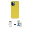 MARSİLYAN™- iPhone 12 Pro Max Kılıf Zirve Modern Özel Seri - Şeffaf Royal Nano Ekran Koruyucu + Shine Kamera Lens - GD