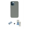MARSİLYAN™- iPhone 12 Pro Max Kılıf Zirve Modern Özel Seri - Şeffaf Royal Nano Ekran Koruyucu + Shine Kamera Lens Koruma Cam - MI