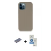 MARSİLYAN™- iPhone 12 Pro Max Kılıf Zirve Modern Özel Seri - Şeffaf Royal Nano Ekran Koruyucu + Renkli Kamera Lens Koruma Cam - PE