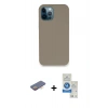 MARSİLYAN™- iPhone 12 Pro Max Kılıf Zirve Modern Özel Seri - Şeffaf Royal Nano Ekran Koruyucu + Renkli Kamera Lens Koruma Cam - TU
